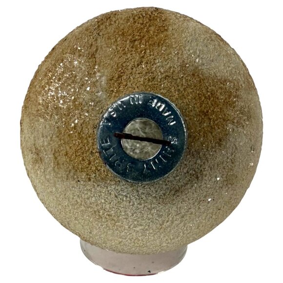 3 VTG Shiny Brite Atomic Glass Christmas Ornaments Set UFO Mushroom Mica Stripe - Picture 4 of 10